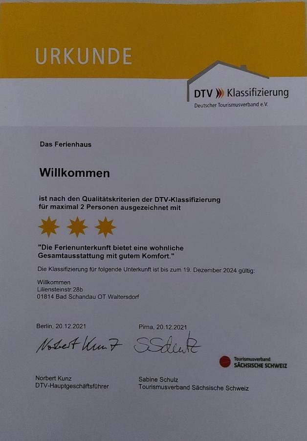 Ferienhaus Willkommen Bad Schandau Kültér fotó